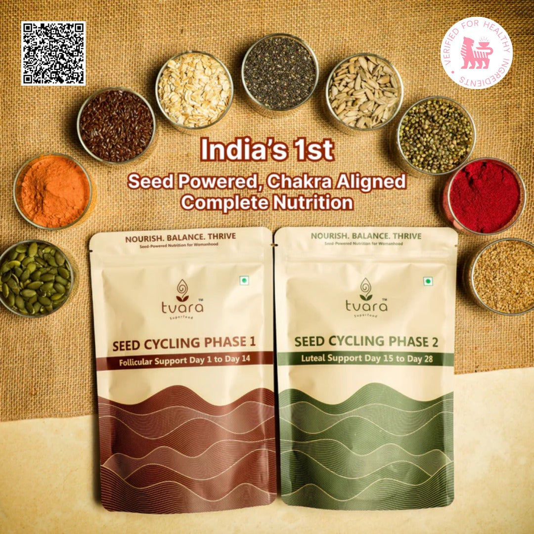 Tvara Seed Cycling Ritual Blend (Phase 1 + Phase 2)