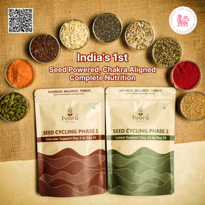 Tvara Seed Cycling Ritual Blend (Phase 1 + Phase 2)